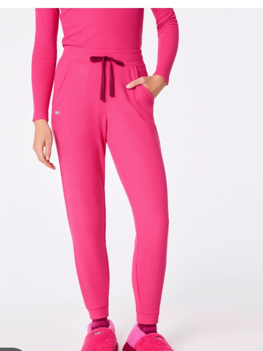 Figs Off-Shift Waffle Jogger Sweatpants